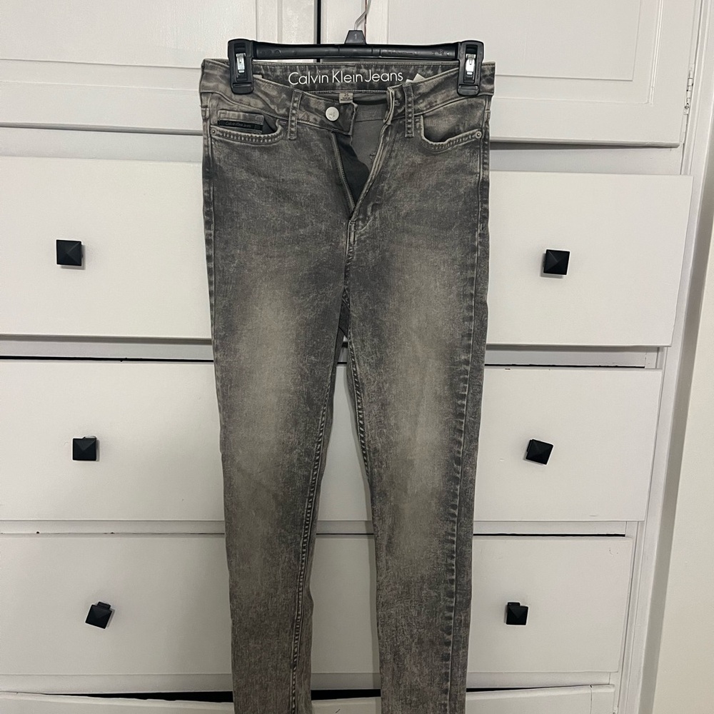 Calvin Klein Jeans WomenWashed Black Skinny Jeans